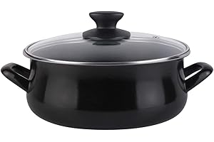 MAGEFESA Cacerola black tapa vidrio 24 cm