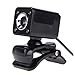 Produktbild Webcam - TOOGOO(R)USB 2.0 12-Megapixel HD-Kamera Netz Nocken mit MIC-Clip-on Nachtsicht 360¡ã fuer Desktop Skype Computer PC Laptop Pure Schwarz