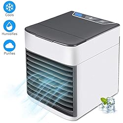 Refroidisseur D'air, Mini Refroidisseur D'air Portable 3 En 1, Mini Climatiseur USB, Humidificateur Et Purificateur Avec 10 Papiers Filtres