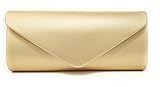 GRÖßE: Einheitsgröße. malito Damen Clutch  Abendtasche mit Kette  Unterarmtasche  Handtasche - Citybag - Tasche T400 (gold 2)