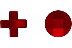 Ceozon 2 Pcs Metal D-Pads Replacement Parts Directional Pad Kits for Xbox One Elite Xbox One Elite Series 2, Xbox Elite 2 Core Controller Button Paddles Accessories (Red)