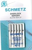 - Schmetz - Agujas para máquinas de coser Overlock ELx705CF 80/12 SUK (Jersey)