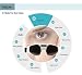 J.J Store® Migraine Electric Forehead Glasses Eye Care Relax Massager Eye Fatigue Stress Tension Relief Free Shipping