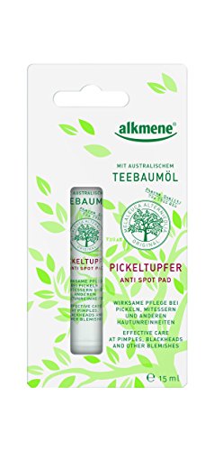 alkmene Teebaumöl Tupfer Tea Tree Oil Melaleuca Anti Pickel & Akne Creme, 3er Pack (3 x 15 ml) - 2