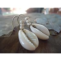 ★ KAURI MUSCHEL & KOKOS OHRRINGE ★ in bronze