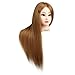 Hairdressing 80% Real Human Hair 22 Inch,CoastaCloud Professional Training Head Mannequin Hairdresser Human Hair with Clamp,For College and Professional Use