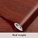 Produktbild XY399 degrees PVC Vinyl Holzmaserung Kontakt Papier Für Küchenschränke Shelf Liner Kleiderschrank Tür Aufkleber Wasserdicht Selbstklebende Tapete-in Tapeten Von Heimwerker Rot Ahorn 60 cm X 3 mt