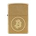 Produktbild CRYPTO WARS Bitcoin Münze Sturmfeuerzeug, Original Zippo, Messing Gebürstet, Gold Farbig, Geschenk, Cryptocurrency