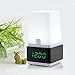 Produktbild ZHGI Holz Holz Wecker Wecker clock clock Mode Creative Sound leuchtenden LED-Uhr nacht licht Nachttischlampe,B