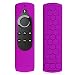 Produktbild CASEBOT Hülle für Fire TV Stick mit Alexa-Sprachfernbedienung (1. Generation), Amazon Echo/Echo Dot Alexa Voice Remote - Leichte Rutschfeste Stoßfeste Silikon Schutzhülle, Lila