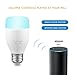 Produktbild Smart LED Glühbirne WiFi Smart RGB Birne Licht Arbeit mit AMAZON Alexa (Echo / Echo Dot) Unterstützung Fernbedienung / ECHO Voice Control / Musik Rhythmus / Anpassen Farbe Helligkeit für Android iOS Smartphone AC 100-240V
