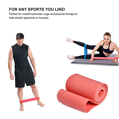 RUNACC Fitnessband Set Latex Gymnastikbänder Widerstandsbänder für Krafttraining, Bodybuilding, Powerlifting & Fitness - 5