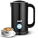 Produktbild Milchaufschäumer Elektrisch 450W Induktions-Milchaufschäumer 200ml Automatischer Edelstahl Milchschäumer für Warm- und Kaltaufschäumen