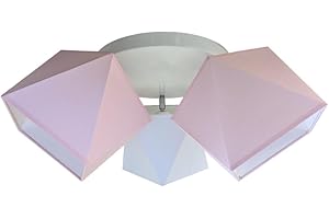 FKL DESIGN HOME DECO FKL 299 300 G3 Children's Ceiling Light with Star Design, Metal, 230 V, Multi-Coloured