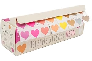 LOVERIA 500 Herzens Sticker "Neon"