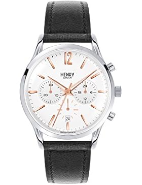 Henry London Unisex-Armbanduhr Highgate Chronograph Quarz Leder HL41-CS-0011
