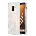 Produktbild Samsung Galaxy A8 2018 Hülle, Carols Geprägte Spitze Blume Samsung Galaxy A8 2018 Handyhülle , Samsung Galaxy A8 2018 Schutzhülle ,TPU Silikon Hülle / Case / Cover / Handytasche für Samsung Galaxy A8 2018 ,Ultra Slim Transparent/Schützend/Weich/Ultra Hybrid/Schock Absorption/Kratzfest Backcover Handyhülle TPU Case für für Samsung Galaxy A8 2018 - Weiße diagonale Blume