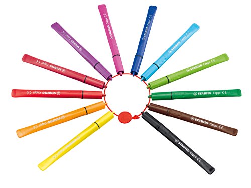 Stabilo Filzstift mit Kappenring Cappi (mit 24 verschiedenen Farben) 24er Pack - 2