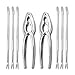 Produktbild Gosear 8 Stk Meeresfrüchte NUTS Tools Set 2 Hummer Cracker Und 6 Meeresfrüchte Schalentiere Gabeln Küche Picknick Besteck