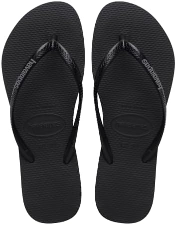 Havaianas - Slim Logo Pop Up, Infradito da Donna con Logo a Contrasto, Silhouette Slim Confortevole e Suola Antiscivolo