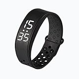 Zolimx W6 Sport Gesundheit Pedometer Smart Wearable Armband Uhrenarmband (Schwarz)