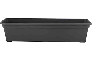 Siena Garden Flower Box, Charcoal, 80 cm