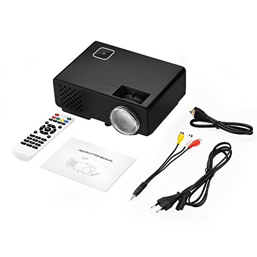 Mpow Mini LED Heimkino Beamer Tragbarer 1200 Lumen LCD Video Projektor mit HDMI Kabel AV Kabel unterstützt USB VGA HDMI AV für PC Laptop für Videospiel Film Backyard Kino - 7