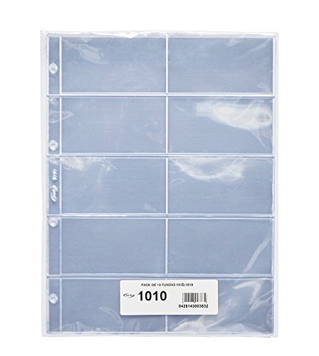 Pardo 101000 - Pack de 10 fundas para colección variada, 10 alojamientos