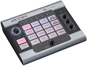 Zoom V3 Vocal Processor Vocal Effects Pedal 3-Part Harmony 16 Studio Grade Effects Battery Powered for Streaming and Recording