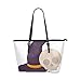 Produktbild Plsdx Hexenhut Design Halloween Große Weiche Leder Tragbare Top Hand Totes Taschen Kausale Handtaschen Mit Reißverschluss Schulter Shopping Geldbörse Gepäck Organizer Für Dame Girls Womens Work