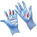 Produktbild Kinder Nitril Einweg Handschuhe für 7–14 Jahren Studenten – puderfrei, latexfrei, geruchlos, Lebensmittelqualität, Allergie frei, strukturierte finger- 4 Mil 100 Blau