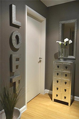 Livitat® Schriftzug Wanddeko NEW YORK Industrie Look 215 cm breit Vintage Loft Living Metall LV5091 - 5