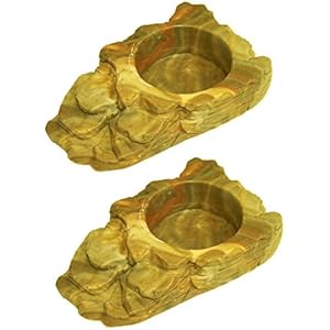 Namiba Terra 25595 Spiderbowl,  Mini Wassernapf, 8,5 x 5,5 cm, gelb, Doppelpack