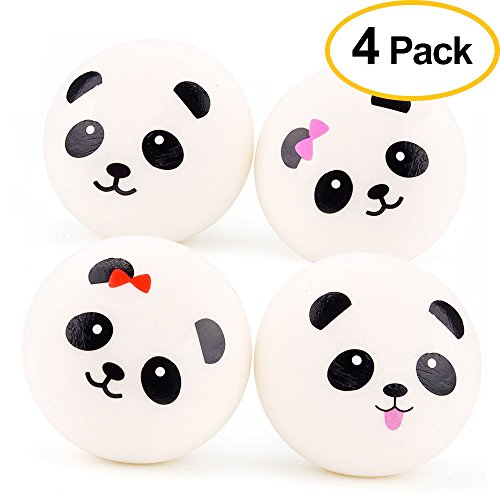 Preisvergleich Produktbild Covermason Squishy Toys Slow Rising Spielzeug Jumbo Cute Stress Kombination Toys Niedlich Brot Matschig Langsames Aufstehen Creme duftend Dekompression Spielzeuge Dekoration (4PC)