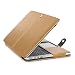 Produktbild Macbook Pro 15 Retina Hülle , Aomo Macbook Pro 15 Zoll Retina Sleeve Ultra Slim Hochwertige PU Leder Abdeckung Notizbuch Tasche Schutzhülle Case für Macbook Pro 15.4 Mit Retina Display Modell: A1398 , Gold
