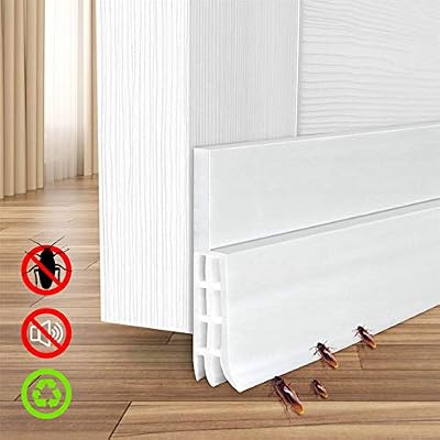 YIHAIC YIAHIC Calfeutrer Bas de Porte, Bande d'Etanchéité en Silicone Souple, Adhésif Imperméable à l'eau Isolement du Bruit du Passage d'air Anti Souris Cafard pour Les Fissures et Les espaces