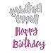 Produktbild Metall Stanzmaschine Stanzschablone, Katc Scrapbooking Prägeschablonen Stanzformen Schablonen, für Sizzix big shot/Cuttlebug / und andere Embossing Machine(Happy Birthday 2)
