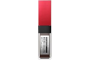 Maybelline New York Tattoo Brow Gel, Cejas Rellenas a prueba de Todo en 1 paso, Tono 260 Deep Brown