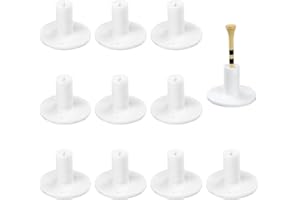 LIKOSO Tees de Golf de Goma de 38 mm Paquete de 10, Campo de Prácticas, Tapetes de Golf