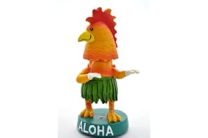 ‎DIXIE STORE DIXIE STORE Wackelfigur Auto Lustig Hawaii Deko - 11cm Gadget - Wackeldackel Fürs Auto Innen - Autos Spielzeug - Innenraum Zubehör - Chicken
