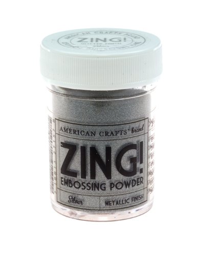 American Crafts 1 Oz Zing, Metallic Embossing-Puder, silber