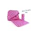 Produktbild Lesser & Pavey Pink Dotty Baby Wickeltasche mit Wickelunterlage und Flaschentasche Wachstuch