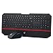 Produktbild Kabelloses Tastatur- Und Mausset, CHshe E760 Usb Tastatur Maus Combo Set 2, 4 Ghz Slim Ergonomisch Hintergrundbeleuchtung Gaming Maus Kit Für Us Pc Gaming Computer