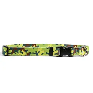 Yellow Dog Design Neon Camo Dog Collar, Teacup-3/8