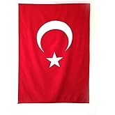 Vagonik T&uuml;rk Bayrağı Alpaka Kumaş 70x105 Cm