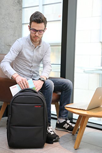 Norsens Anti-Diebstahl 18 4in Notebook Rucksack Schwarz Business Computer Rucksack Damen Fits up to 17 3in Laptop Rucksack