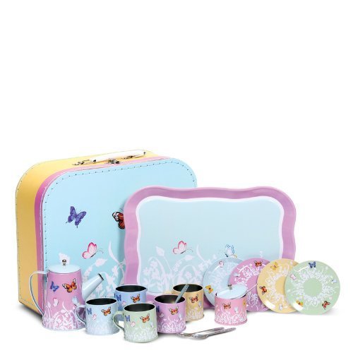 Preisvergleich Produktbild Butterfly Tin Tea Set