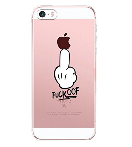 Qissy   Carcasa iPhone SE 5 5s  impresi  n TPU Funda Cubierta de Silicona de Ultra Delgado de Estuche Silicona Carcasa Trasera para iPhone 5 5s Transparente