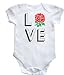 HippoWarehouse Love English Rose baby vest boys girls