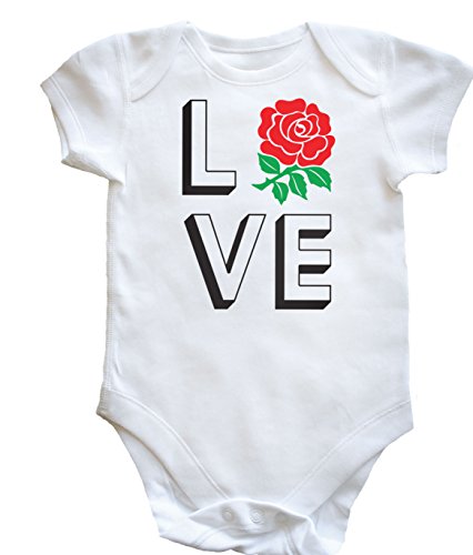 HippoWarehouse Love English Rose baby vest boys girls